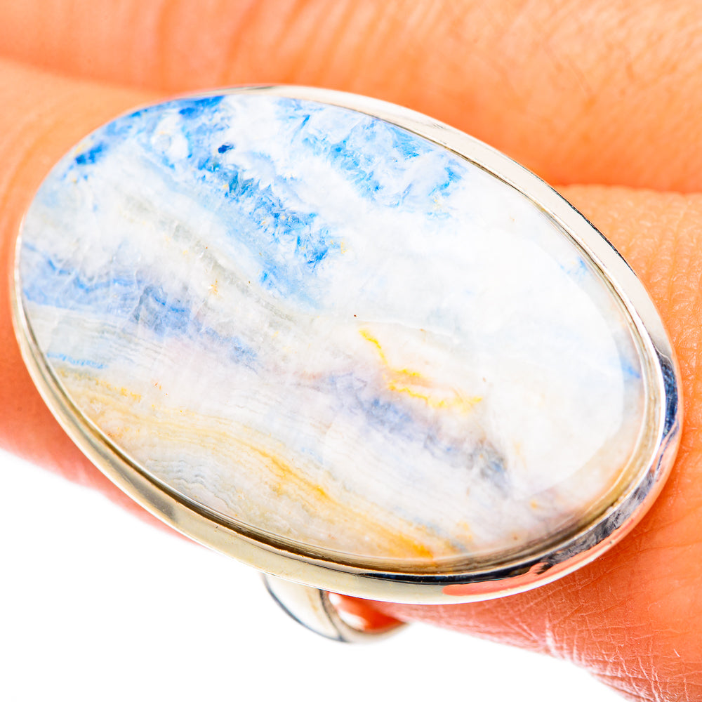 Blue Scheelite Rings handcrafted by Ana Silver Co - RING125577