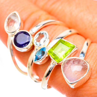 Rainbow Moonstone Rings handcrafted by Ana Silver Co - RING125584