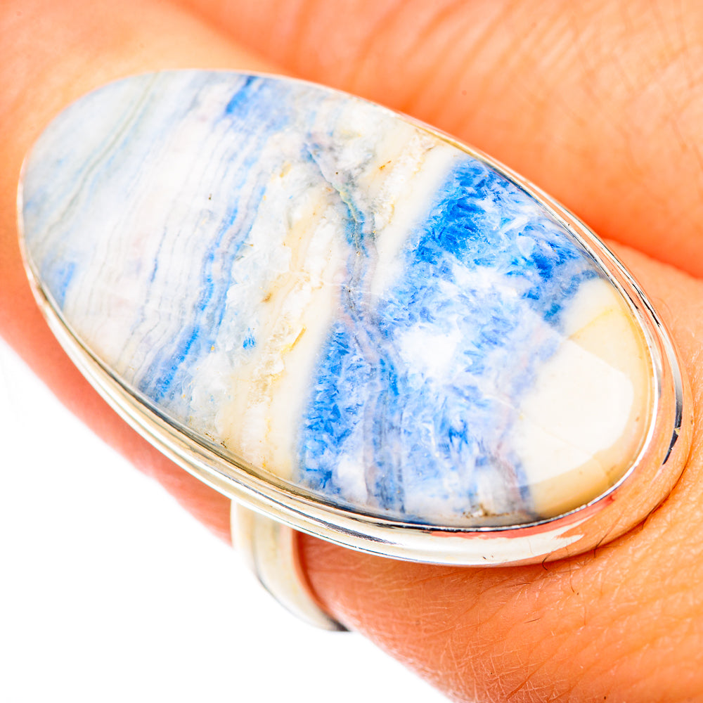 Blue Scheelite Rings handcrafted by Ana Silver Co - RING125600