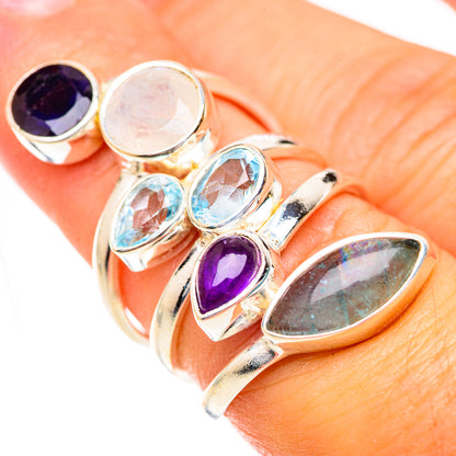 Aquamarine Rings handcrafted by Ana Silver Co - RING125618