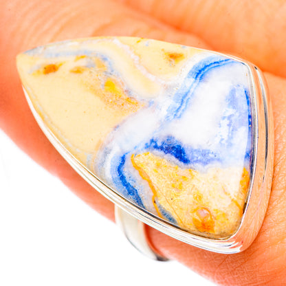 Blue Scheelite Rings handcrafted by Ana Silver Co - RING125634