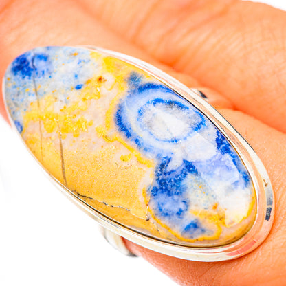 Blue Scheelite Rings handcrafted by Ana Silver Co - RING125648