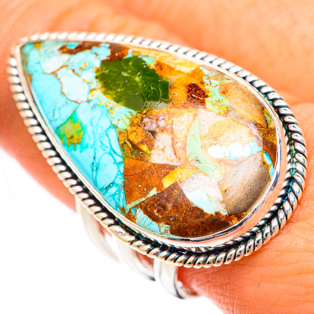 Chrysocolla Rings handcrafted by Ana Silver Co - RING125649