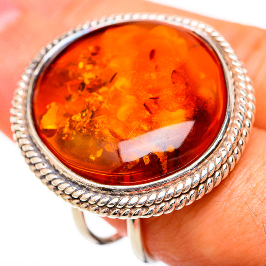 Baltic Amber Rings handcrafted by Ana Silver Co - RING125659