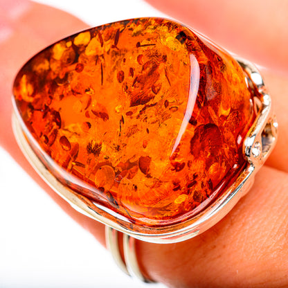 Baltic Amber Rings handcrafted by Ana Silver Co - RING125660
