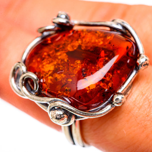 Baltic Amber Rings handcrafted by Ana Silver Co - RING125661