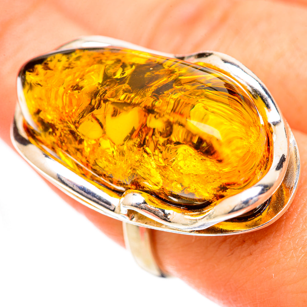 Baltic Amber Rings handcrafted by Ana Silver Co - RING125664