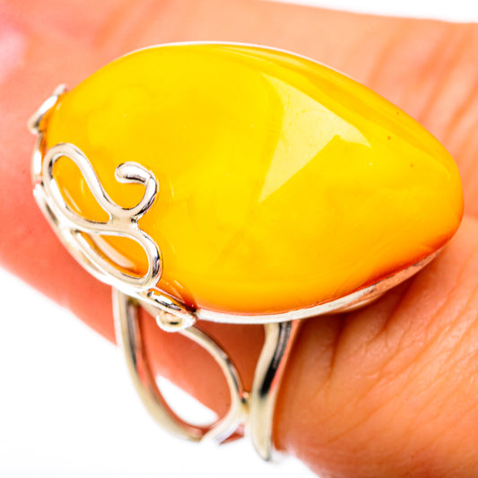 Baltic Amber Rings handcrafted by Ana Silver Co - RING125665