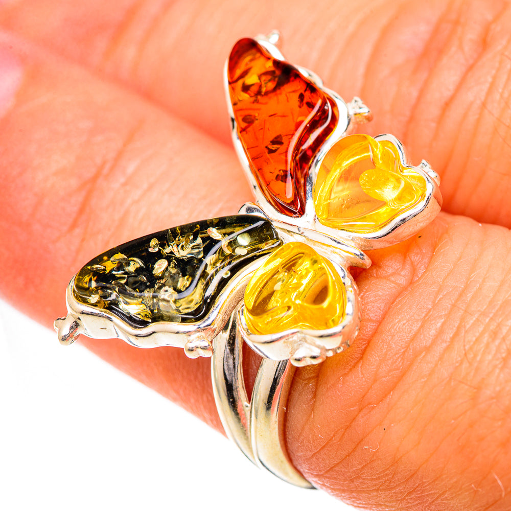 Baltic Amber Rings handcrafted by Ana Silver Co - RING125667