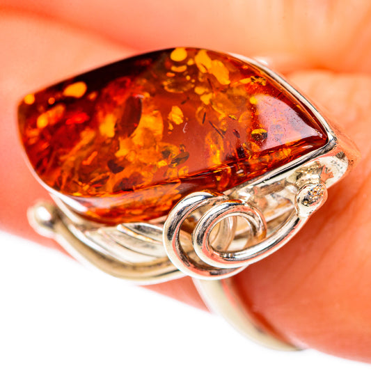 Baltic Amber Rings handcrafted by Ana Silver Co - RING125672