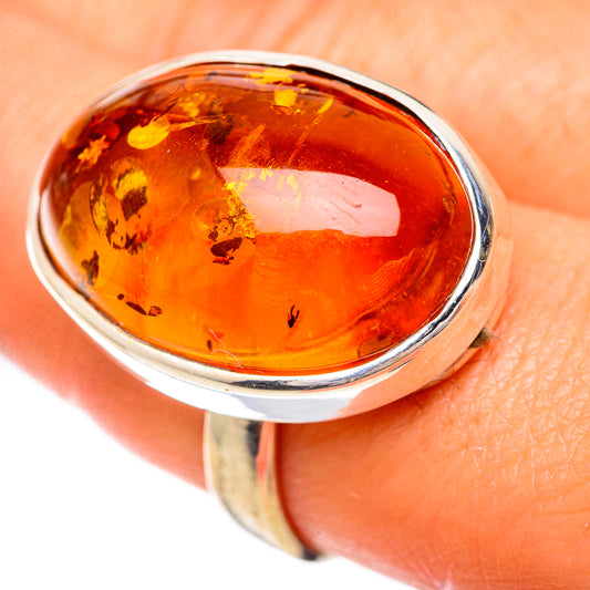 Baltic Amber Rings handcrafted by Ana Silver Co - RING125673