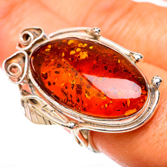 Baltic Amber Rings handcrafted by Ana Silver Co - RING125674