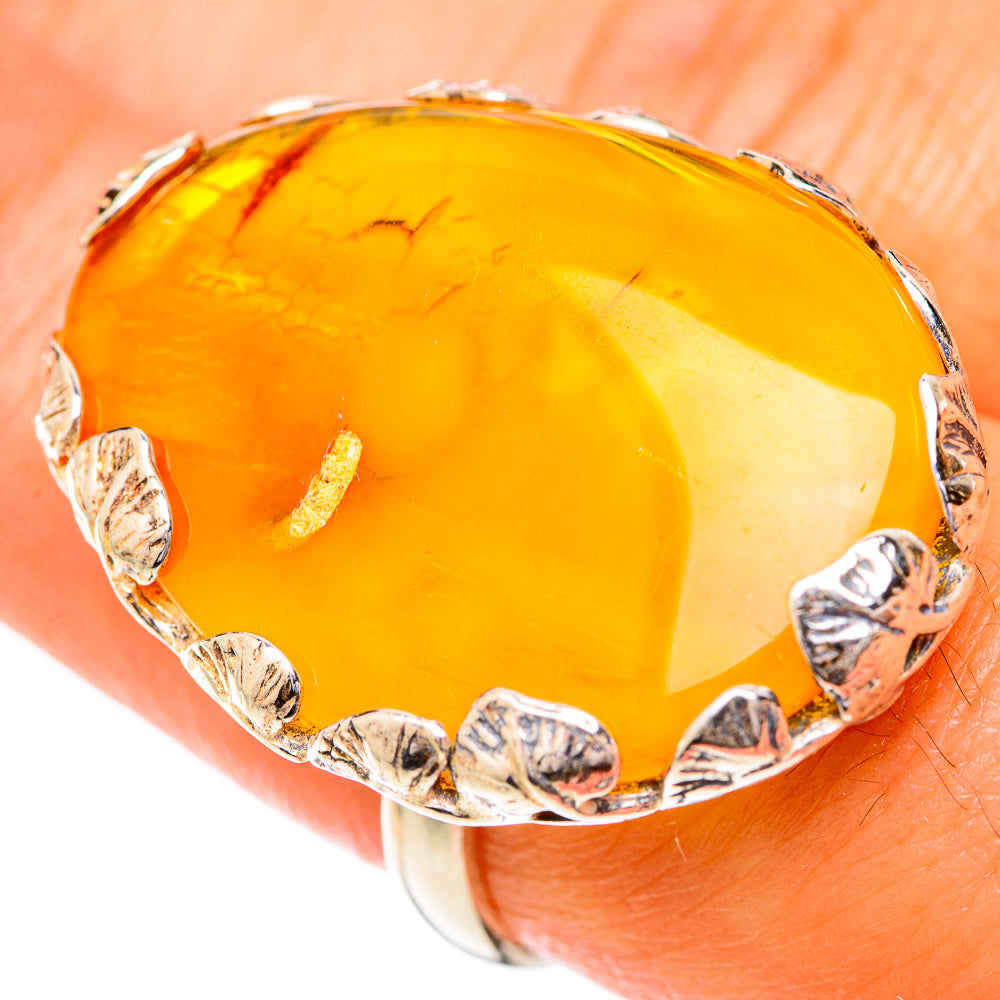 Baltic Amber Rings handcrafted by Ana Silver Co - RING125678