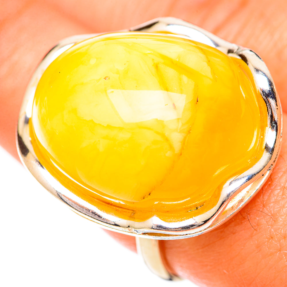 Baltic Amber Rings handcrafted by Ana Silver Co - RING125679