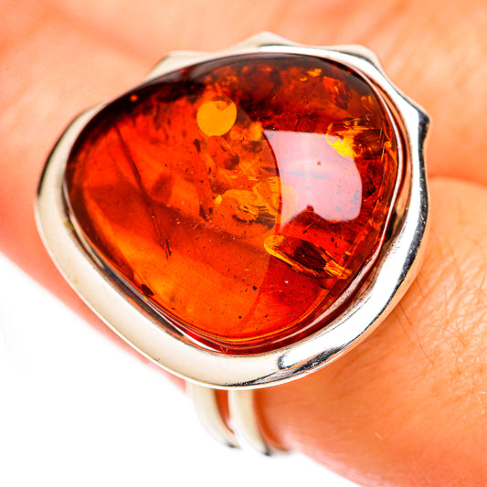 Baltic Amber Rings handcrafted by Ana Silver Co - RING125682