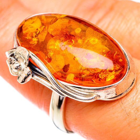 Baltic Amber Rings handcrafted by Ana Silver Co - RING125683