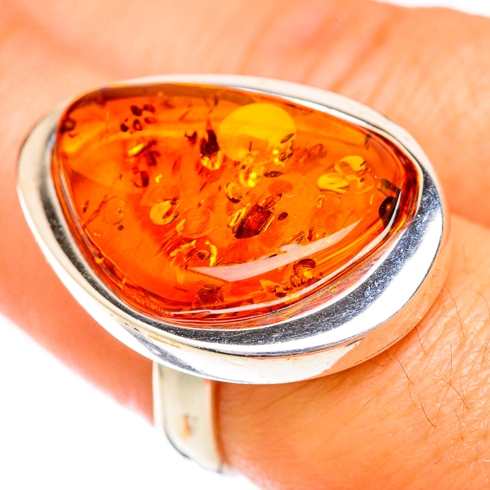 Baltic Amber Rings handcrafted by Ana Silver Co - RING125686