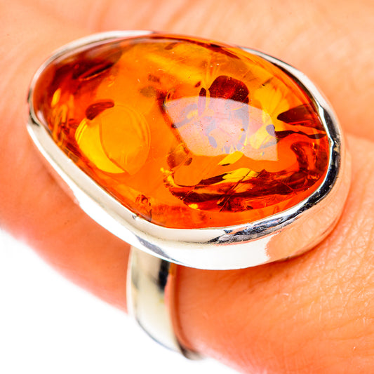 Baltic Amber Rings handcrafted by Ana Silver Co - RING125687