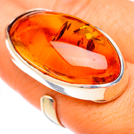 Baltic Amber Rings handcrafted by Ana Silver Co - RING125690