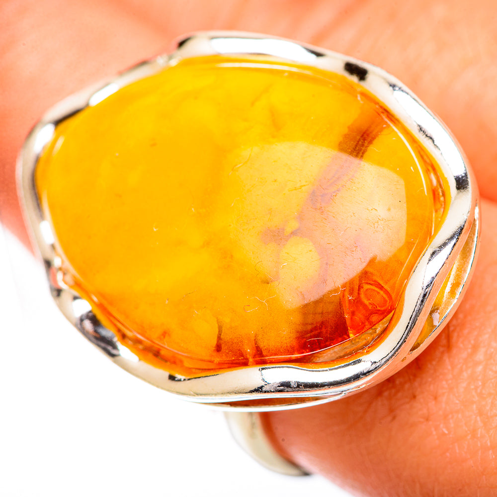 Baltic Amber Rings handcrafted by Ana Silver Co - RING125691