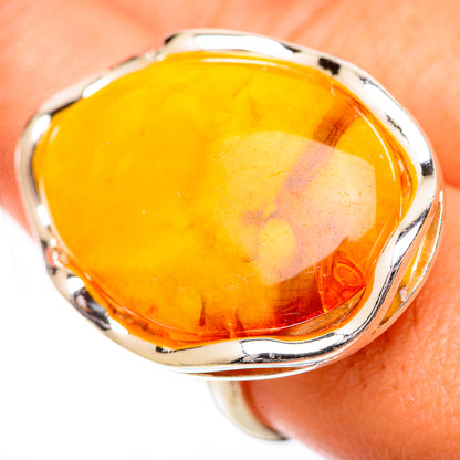 Baltic Amber Rings handcrafted by Ana Silver Co - RING125691