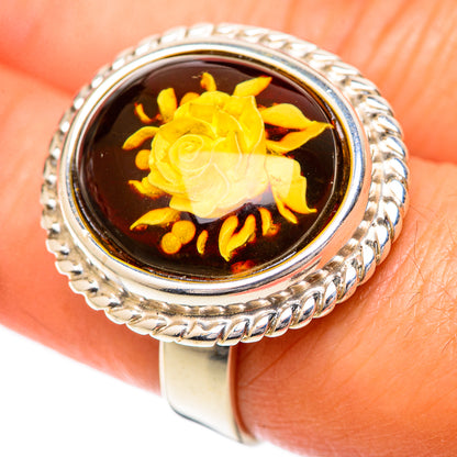 Baltic Amber Rings handcrafted by Ana Silver Co - RING125695