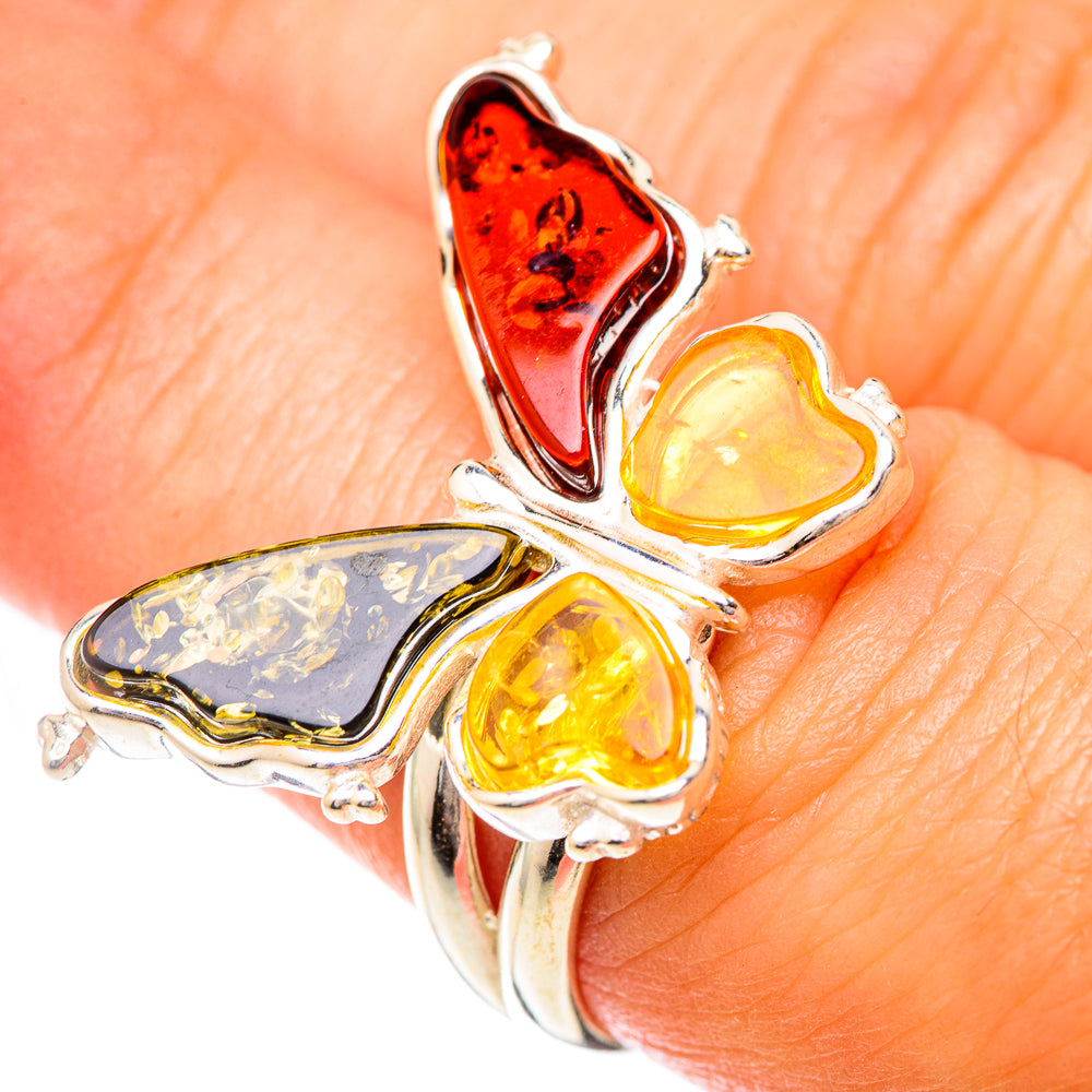 Baltic Amber Rings handcrafted by Ana Silver Co - RING125697