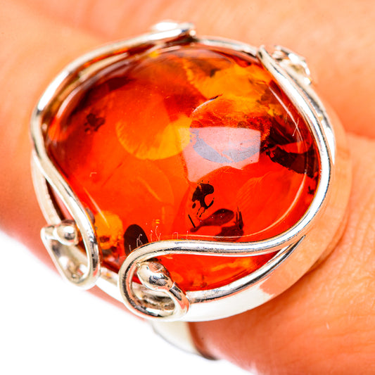 Baltic Amber Rings handcrafted by Ana Silver Co - RING125701