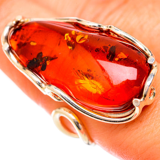 Baltic Amber Rings handcrafted by Ana Silver Co - RING125703