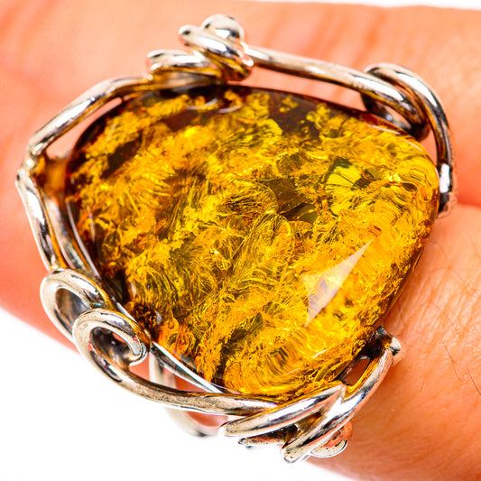 Baltic Amber Rings handcrafted by Ana Silver Co - RING125709