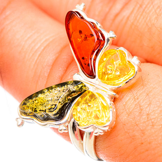 Baltic Amber Rings handcrafted by Ana Silver Co - RING125713