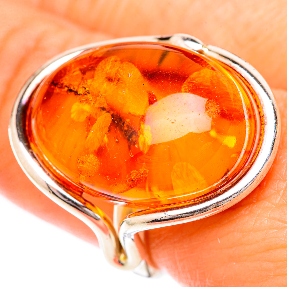 Baltic Amber Rings handcrafted by Ana Silver Co - RING125714