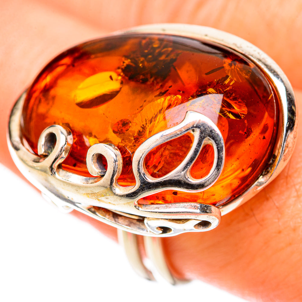 Baltic Amber Rings handcrafted by Ana Silver Co - RING125716