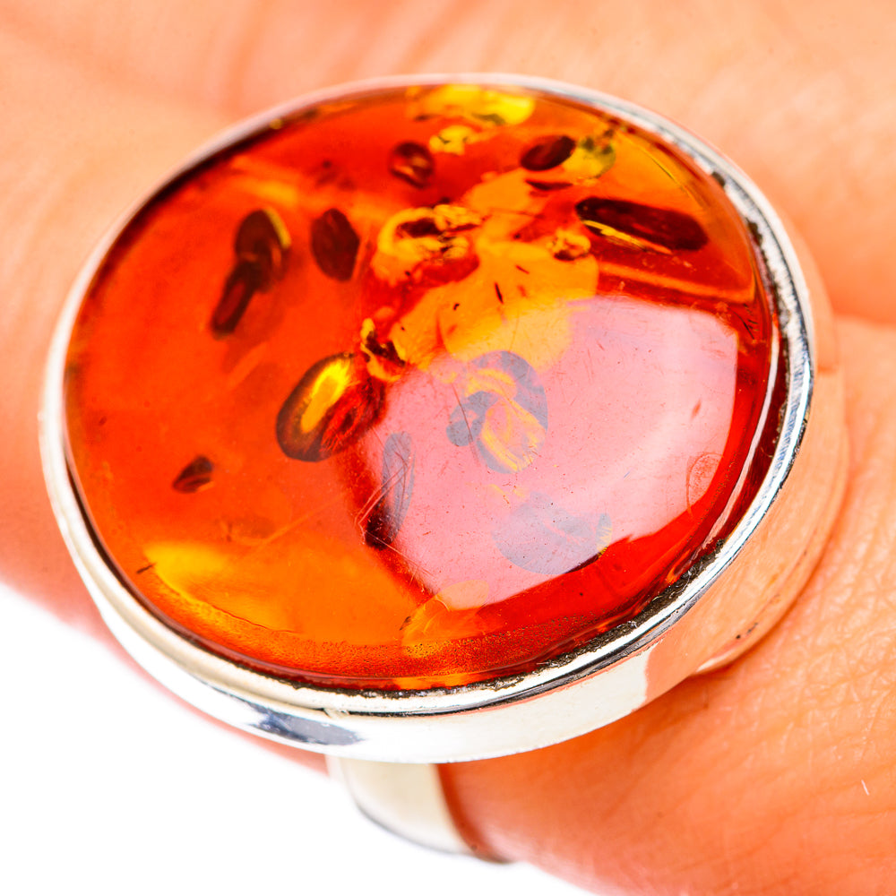 Baltic Amber Rings handcrafted by Ana Silver Co - RING125717