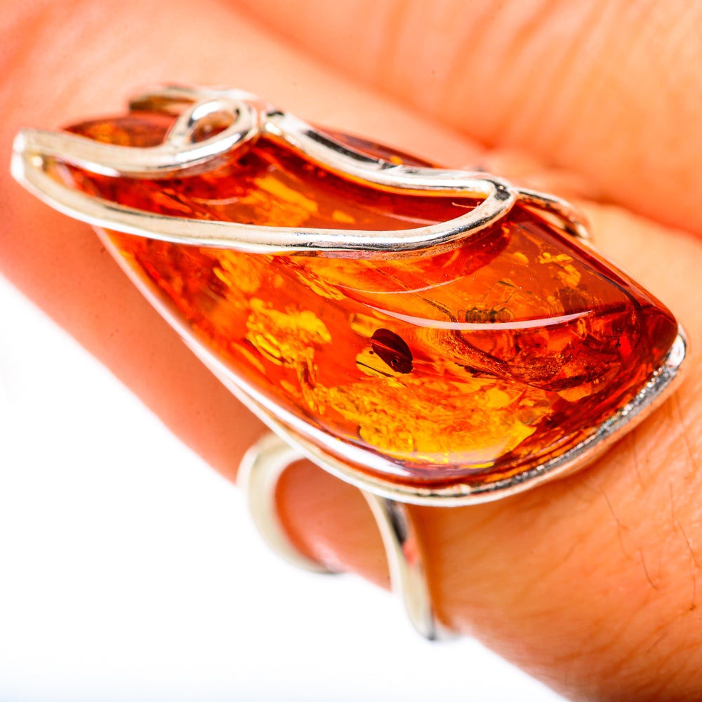 Baltic Amber Rings handcrafted by Ana Silver Co - RING125718