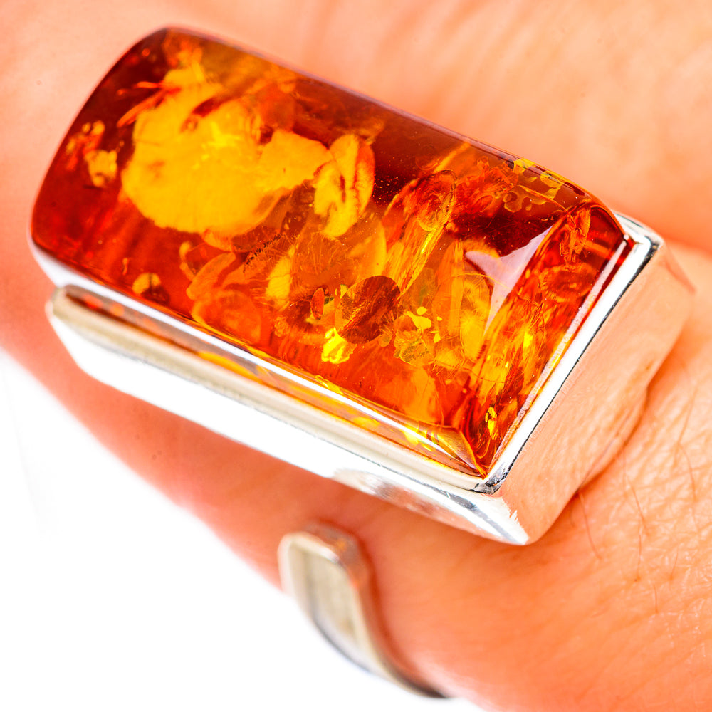 Baltic Amber Rings handcrafted by Ana Silver Co - RING125719