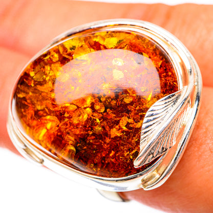 Baltic Amber Rings handcrafted by Ana Silver Co - RING125722