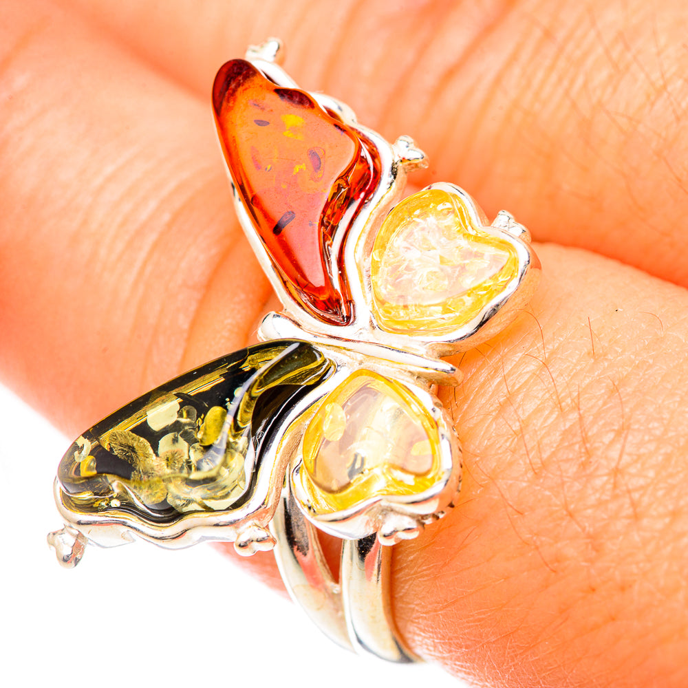 Baltic Amber Rings handcrafted by Ana Silver Co - RING125726