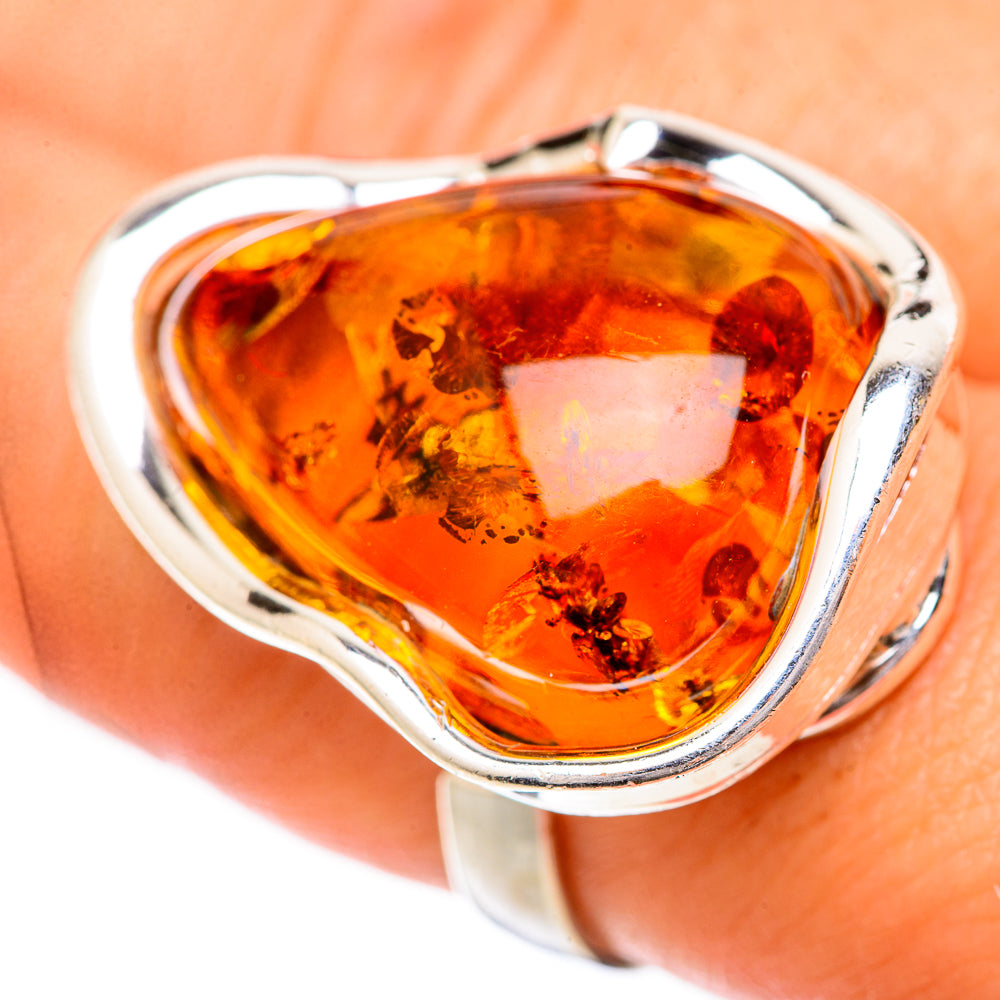 Baltic Amber Rings handcrafted by Ana Silver Co - RING125729