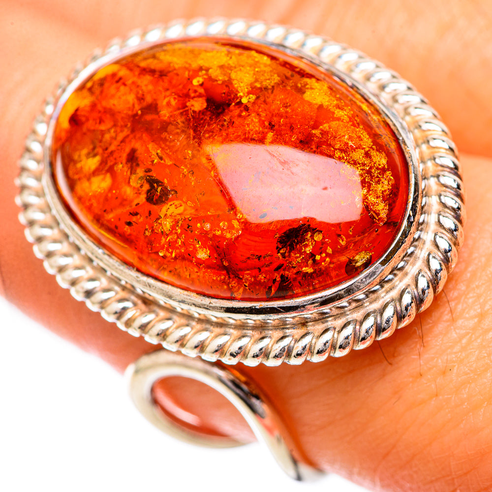 Baltic Amber Rings handcrafted by Ana Silver Co - RING125733