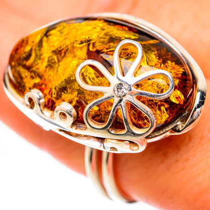 Baltic Amber Rings handcrafted by Ana Silver Co - RING125734