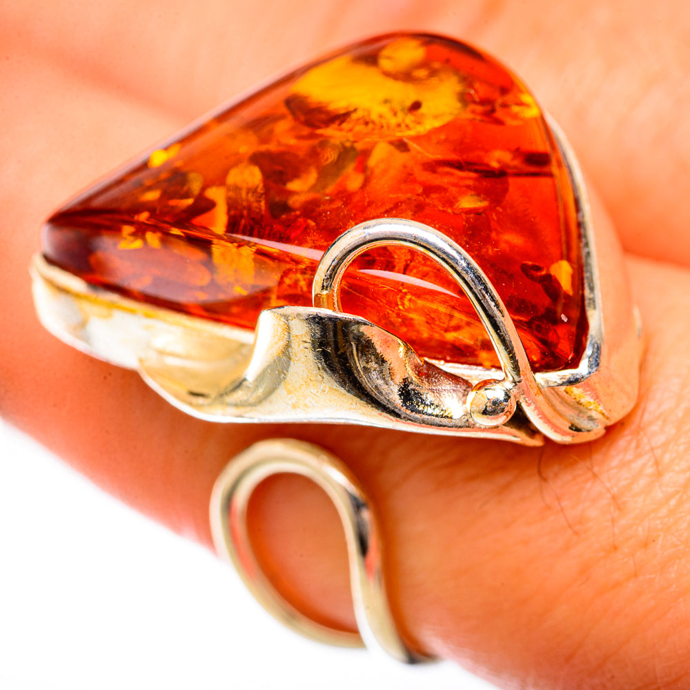 Baltic Amber Rings handcrafted by Ana Silver Co - RING125738