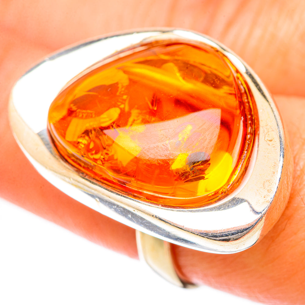 Baltic Amber Rings handcrafted by Ana Silver Co - RING125740