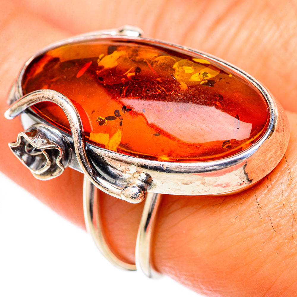 Baltic Amber Rings handcrafted by Ana Silver Co - RING125743