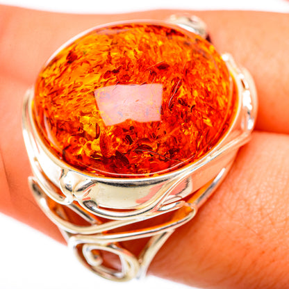 Baltic Amber Rings handcrafted by Ana Silver Co - RING125746