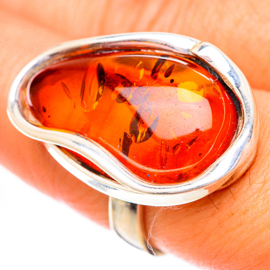 Baltic Amber Rings handcrafted by Ana Silver Co - RING125747