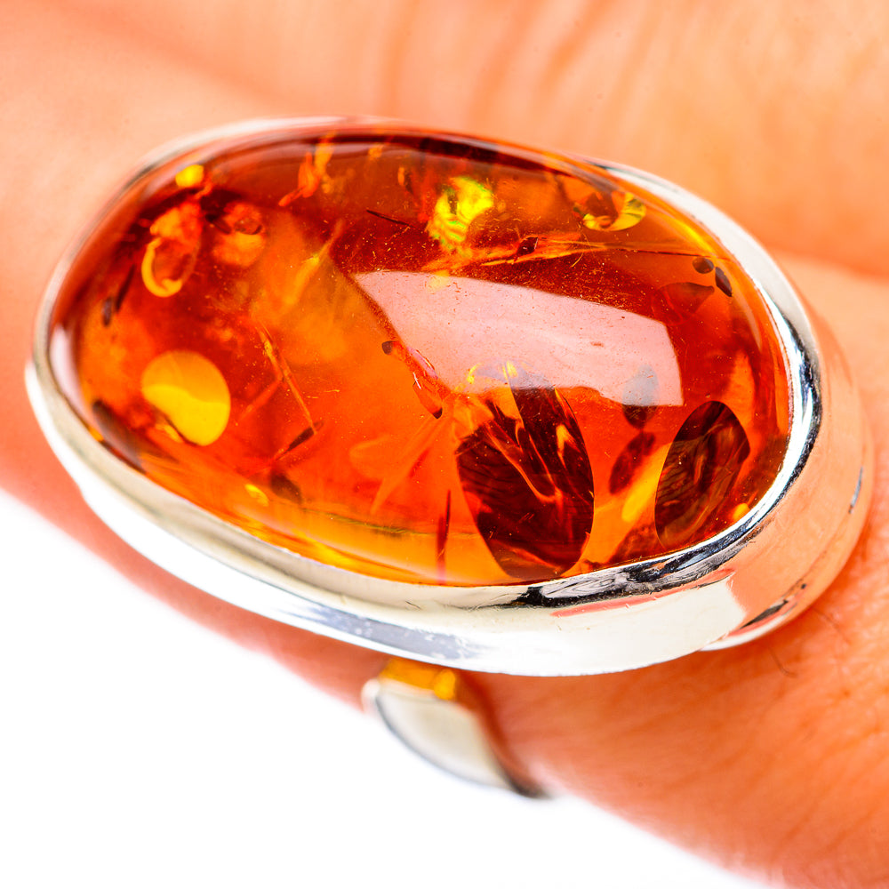 Baltic Amber Rings handcrafted by Ana Silver Co - RING125750