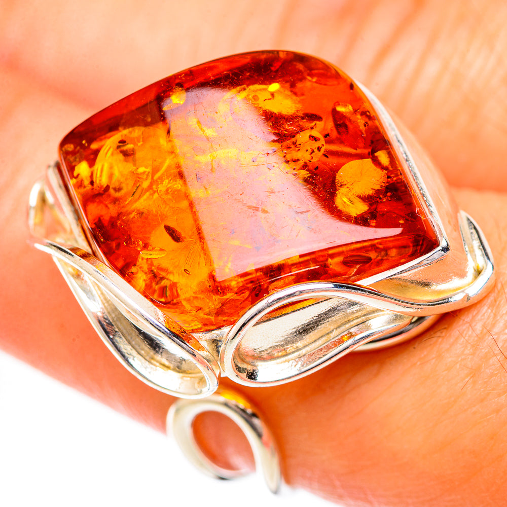 Baltic Amber Rings handcrafted by Ana Silver Co - RING125751