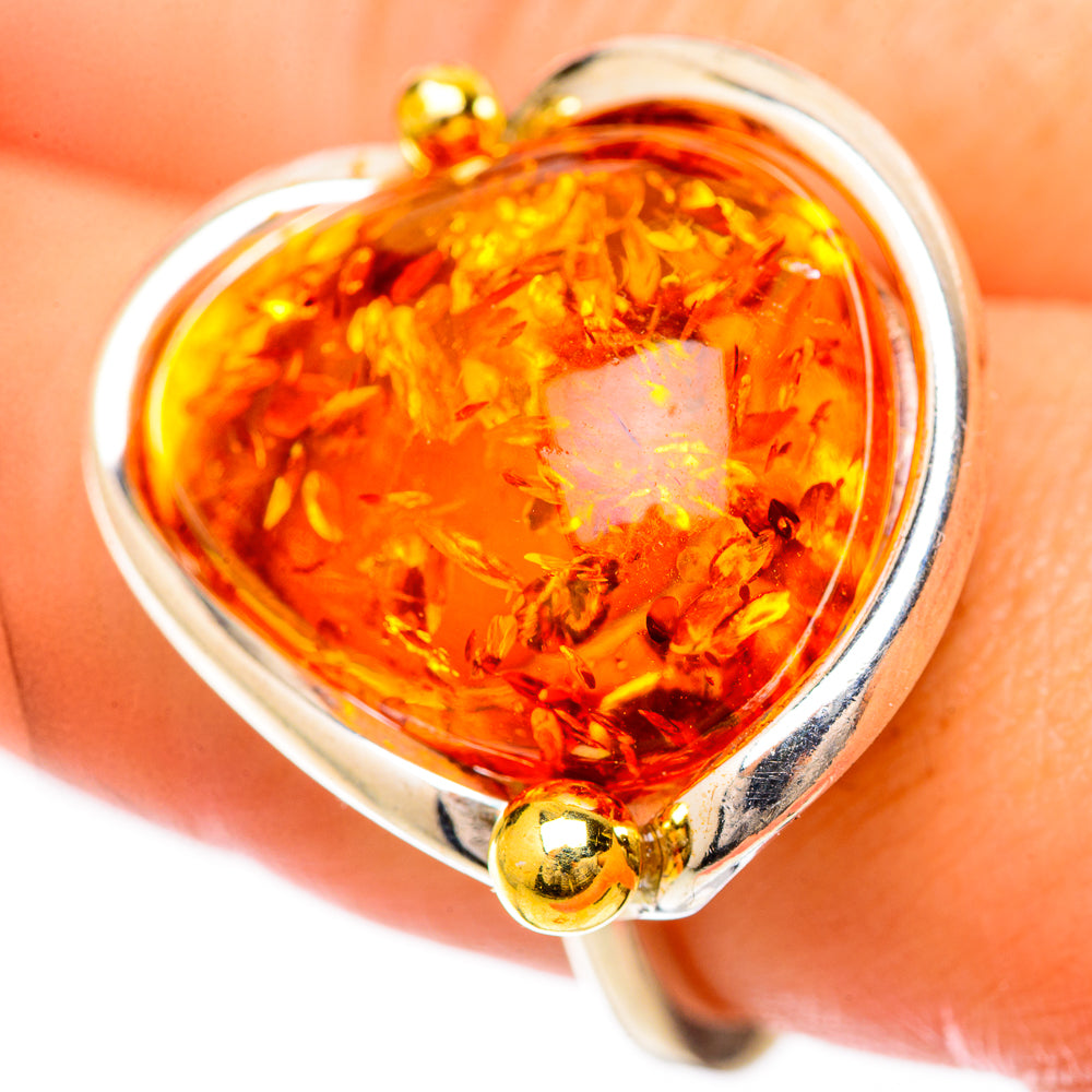Baltic Amber Rings handcrafted by Ana Silver Co - RING125752