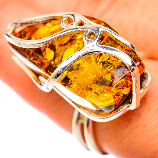 Baltic Amber Rings handcrafted by Ana Silver Co - RING125755